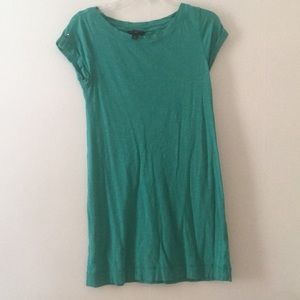 Teal T-shirt dress